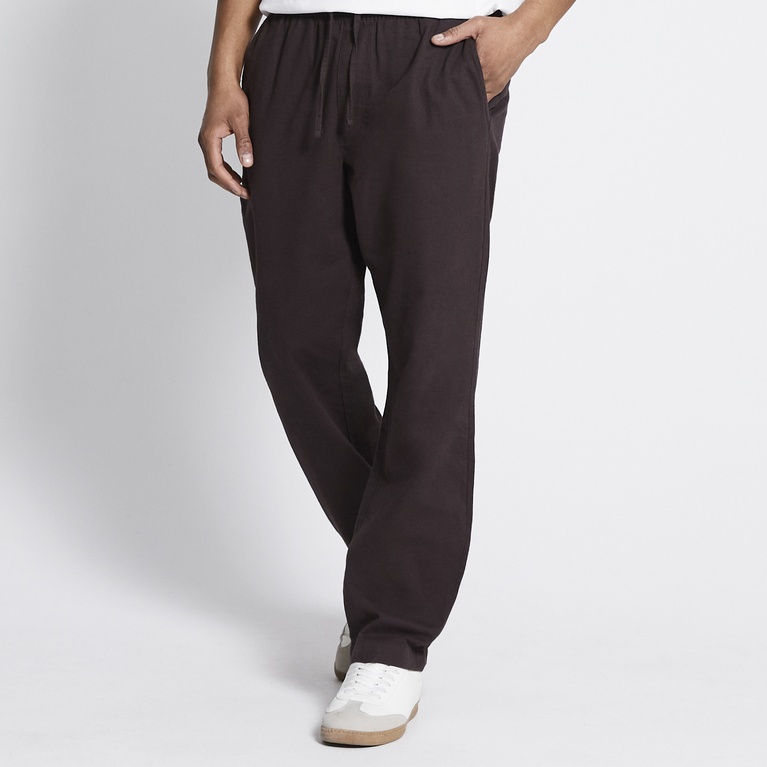 Linen blend pants "Ludvig" Brown